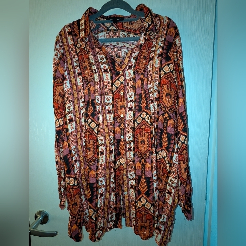Jane Delancey Button Down Top Medium